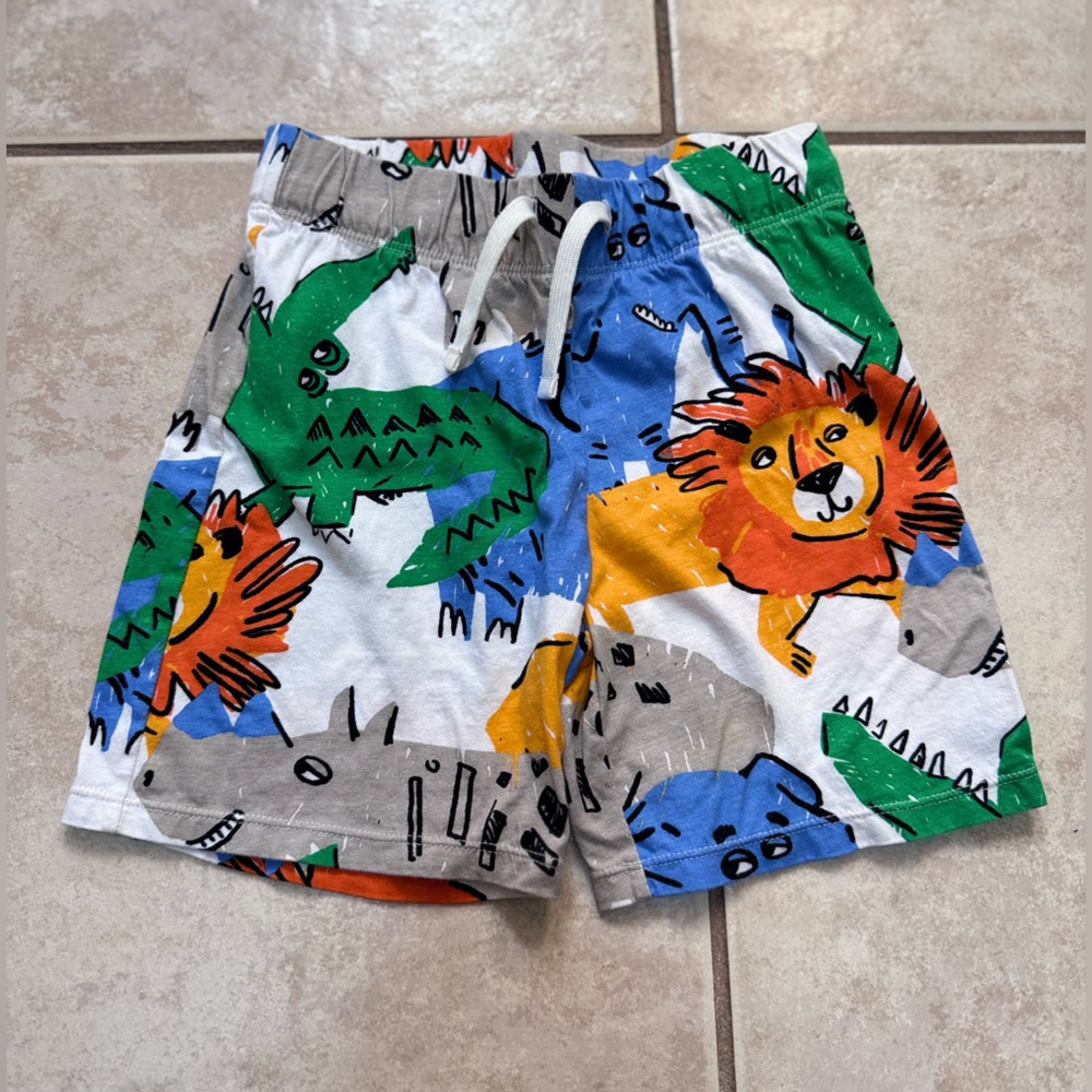H&M Multicolor Kids Animal Print Shorts